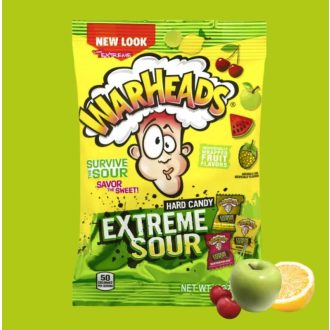  Warheads Assorted Sour extrémne kyslé tvrdé cukríky originál 56g