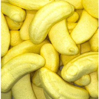 Banánový marshmallow plnený čokoládou 500g