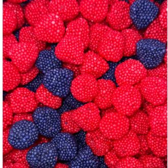 Gumové cukríky Retro Malina 300g