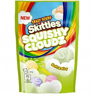 Skittles Squishy Cloudz Crazy Sours kyslé cukríky 94g