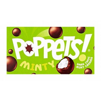 Poppets Dark Choc Coated Mint krémy 40g