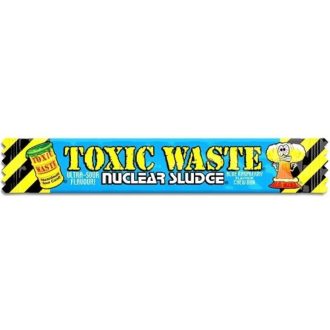   Žuvacia tyčinka Toxic Waste Blue Raspberry 20 g - Extra kyslá žuvačka s dvoma malinami