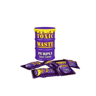   Toxický odpad fialové kyslé cukríky bubon 42 g - Extra kyslé cukríky