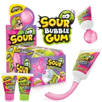 Johnny Bee Kyslá bublina SqueeZe - kyslé žuvačky 30g