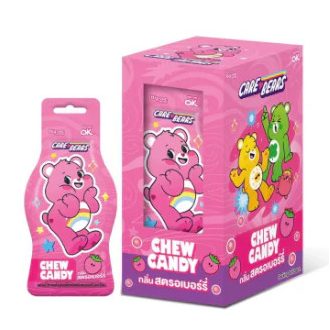 OK Care Bears Jahodové žuvacie cukríky 16g