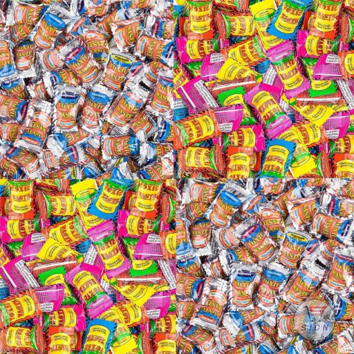 Toxický odpad extra kyslé cukríky s rozmermi 100 g