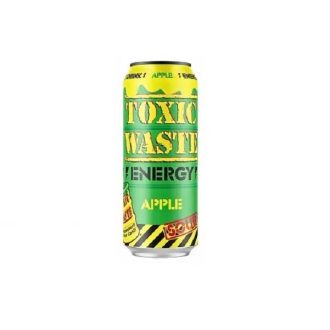   Toxic Waste Sour Apple Energy Drink kyslý jablkový energetický nápoj 500ml DRS