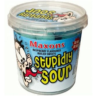 Stupidly Sour Raspberry Extreme Sour Blueberry Cukríky 75g